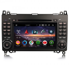 Erisin ES9172B 8-Core 8GB+128GB Android 16 Car Stereo for Mercedes A/B Class W169 W245 Sprinter Viano VW Crafter, 7" DVD BT DAB+ CarPlay Wifi IPS DSP