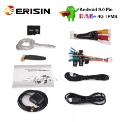 Erisin ES4856T 7" Android 9.0 Auto Stereo GPS Wifi TPMS Sat Nav DVD DAB + Für VW T5 Multivan Touareg
