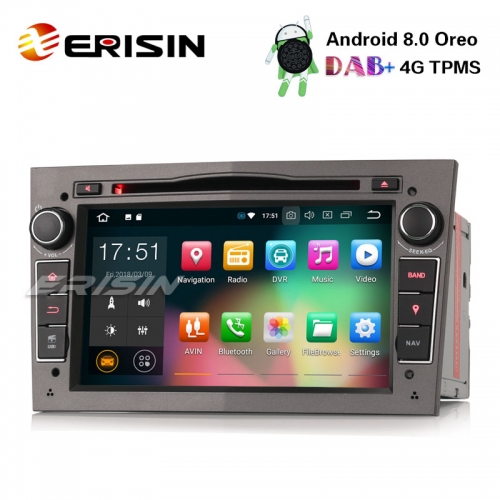 Erisin ES7860PG 7" Android 8.0 Car Stereo DAB+ GPS BT DVR CD DVD for Opel Vauxhall Vectra Astra Corsa Zafira