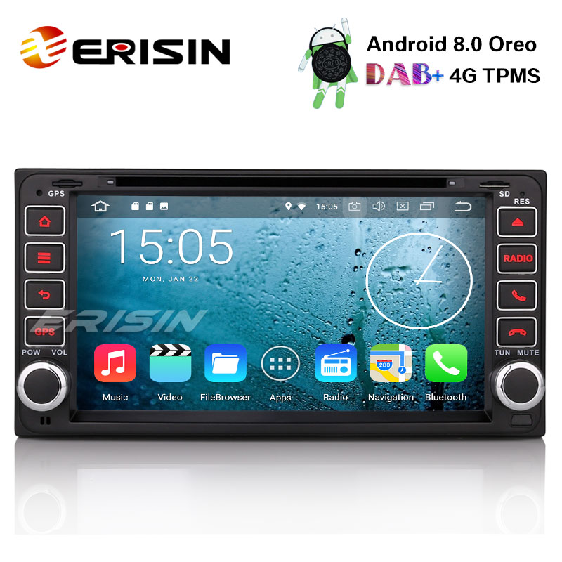 Video for Toyota Camry Corolla RAV4 4Runner Hilux Tundra Celica Auris Android 8.1 Car Stereo 7 Inch Multi-touch Screen Bluetooth Head Unit Car Radio Multimedia Player Wifi GPS Navigation OBD DAB