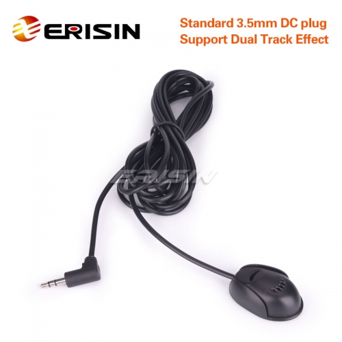 Erisin ES008 3.5mm Plug External Microphone For Car Bluetooth Enabled Stereos Headunits