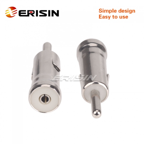 Erisin ES041 ISO Male Plug to Din Radio Aerial Antenna Adaptor Converter Car DVD Player