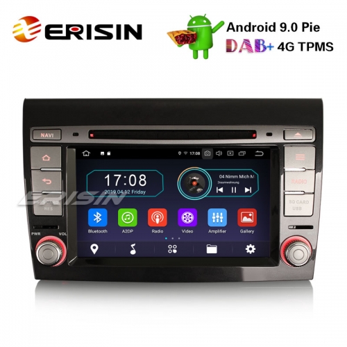 Erisin ES4971F 7" Android 9.0 autoradio gps dab + wifi obd2 tpms 4g dtv cd bluetooth für fiat bravo