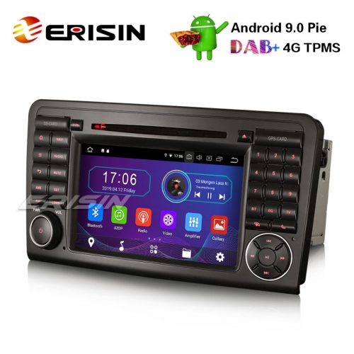 Erisin ES4961L 7 Android 9.0 Autoradio for Mercedes Benz ML/GL Class W164  X164 DAB+ Navi TNT Wifi,Mercedes-Benz