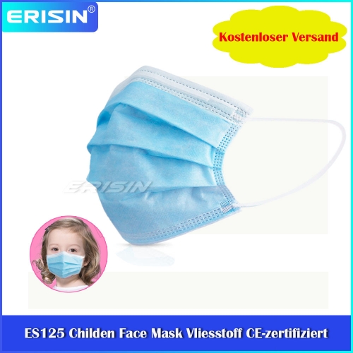 ES125 Kindergesichtsmaske Einwegschutz Staubschutz Staubdichter Vliesstoff CE-zertifiziert