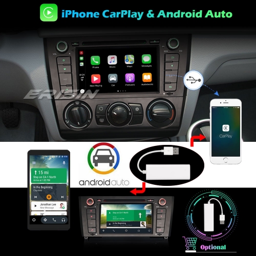 Roverone Système Android 6,2 Pouces EN Dash Autoradio GPS pour BMW