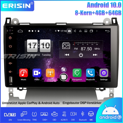 Erisin ES8792B 9" 8-Core Android 10.0 DSP Car Stereo CarPlay DAB+OBD GPS SWC For Mercedes Benz A/B Class Viano Vito Spinter Crafter