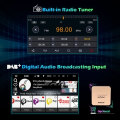 Erisin ES6910U 10.1" Single Din 8-Kern 4GB RAM+64GB ROM Android 10.0 Autoradio GPS DAB + DVB-T2 CarPlay Wifi 4G TPMS OBD RDS Bluetooth