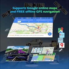 Erisin ES5997S Android 10.0 Autoradio GPS DAB+ SWC CarPlay Canbus OBD2 WIFI TPMS 4G RDS DVD OBD2 Navi für Mercedes S/CL Klasse W220 W215 S500
