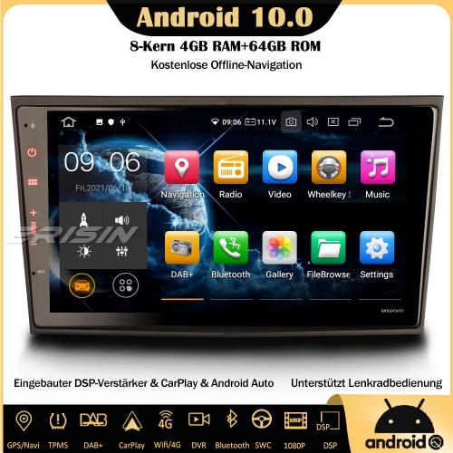 Erisin ES8106P Android 10.0 8-Core Car Stereo Sat Nav DSP DAB+ WiFi DTV TPMS BT OBD2 For Vauxhall Opel Astra Corsa Antara Meriva Vectra Zafira