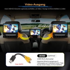 Erisin ES8527S 8-Zoll 8-Kern Android 12 Autoradio GPS CarPlay Android Auto DAB+ Navigation RDS OBD2 DSP SWC Wifi Für SKODA Octavia III