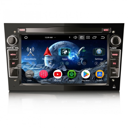 Erisin ES5760PB 7 Zoll Android 13 Autoradio GPS Navi CarPlay Android Auto DAB+ Für Opel Aastra H Antara Combo Corsa C/D Meriva Signum Zafira Vectra Vi