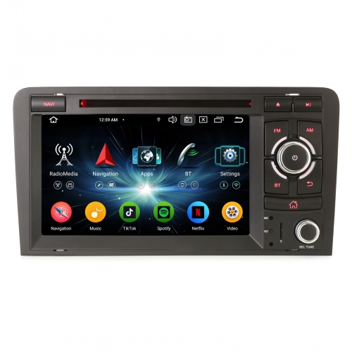 Erisin ES6727A 7 Zoll Android 14 Autoradio GPS Navigation Für AUDI A3 S3 RS3 RNSE-PU CarPlay Android Auto DAB+ Canbus DSP IPS Touchscreen