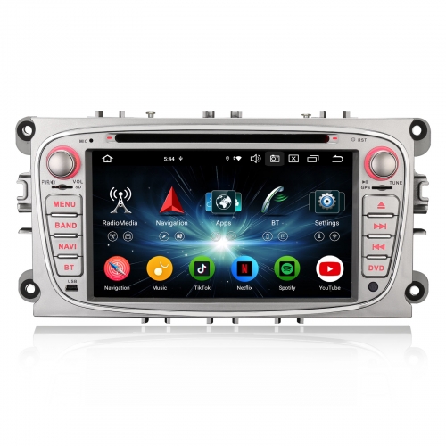 Erisin ES6768FN 8-Core Android 14 Autoradio GPS Navi CarPlay WiFi 4G CD Player IPS Touchscreen For Ford Focus Mondeo Galaxy S/C-Max