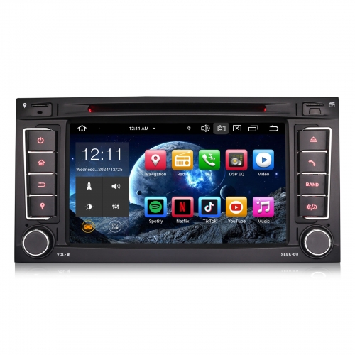 Erisin ES8556T 8-Kern Android 14 Autoradio GPS Navi CarPlay DAB+ Android Auto OPS BT5.0 DSP Canbus Für VW T5 Multivan Touareg