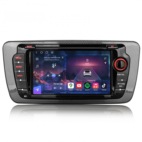 Erisin ES9022S 7 Zoll 8-Kern 8GB RAM+128GB ROM Android 14 Autoradio Für Seat Ibiza GPS Navigation CarPlay Android Auto DSP IPS Touchscreen Wifi 4G