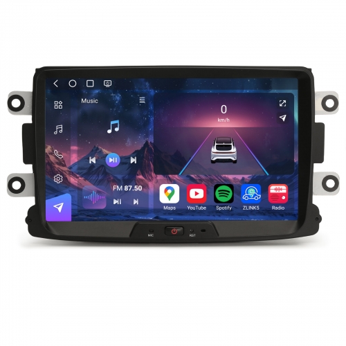 Erisin ES9029D 8" 8-Kern 8GB+128GB Android 14 Autoradio Für Renault Dacia Sandero Duster Logan Dokker Lodgy GPS Navigation CarPlay Android Auto Wifi