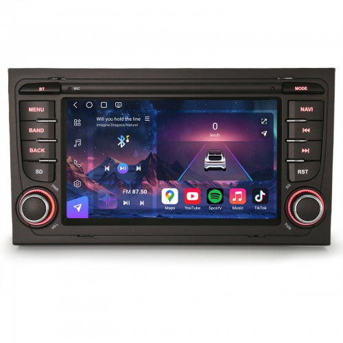 Erisin ES9074A 7 Zoll 8-Kern 8GB+128GB Android 14 Autoradio Für Audi A4 S4 RS4 Seat Exeo GPS Navigation CarPlay Android Auto DSP IPS Touchscreen Wifi