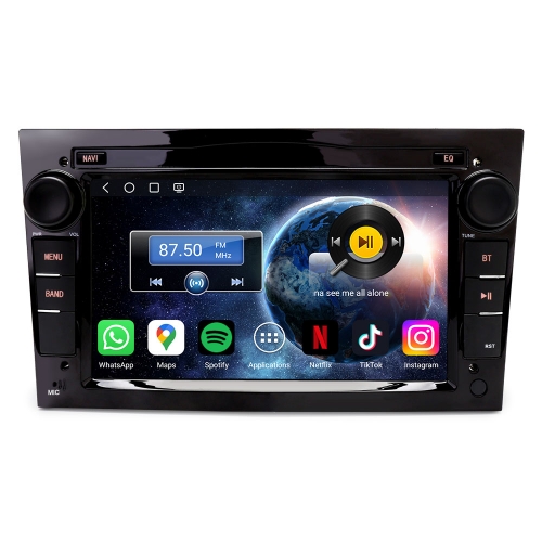 Erisin ES6660PB 7 Zoll Android 14 Autoradio GPS Navi DAB+ CarPlay Canbus Für Opel Corsa C/D Astra H Signum Meriva Antara Zafira Combo Vectra
