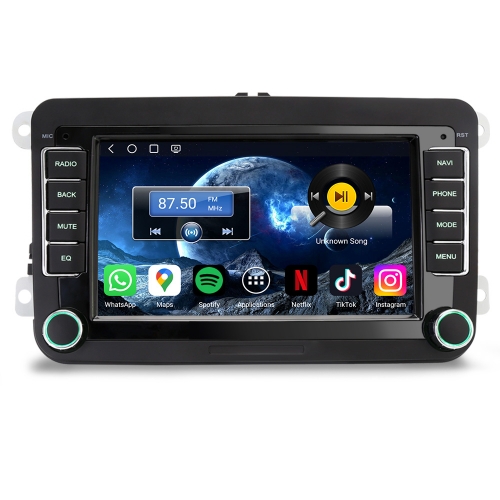 Erisin ES6635V 7" Qualcomm 4GB+64GB Android 14 Autoradio GPS Navigation Für VW Golf 5/6 T5 Passat B6/B7 Polo 6R Tiguan Jetta Caddy Seat Skoda