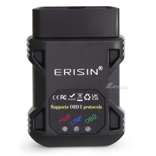 Erisin ES359 ELM327 OBD2 Diagnosegerät V1.5 Wireless OBD2 Bluetooth Adapter, Car OBDII Diagnose Scanner Codeleser Werkzeug für iOS & Android & Window