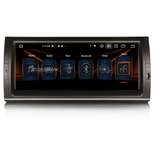 Erisin ES8505B 10.25 inch Android 14 Autoradio GPS CarPlay Android Auto DAB+ Navi RDS Canbus OBD2 8-Core For BMW X5 E53