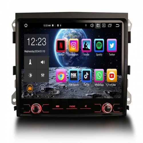 Erisin ES8542C 8.4 Zoll 8-Kern Android 14 Autoradio GPS Navigation CarPlay DAB+ Canbus RDS Navi Für PORSCHE CAYENNE