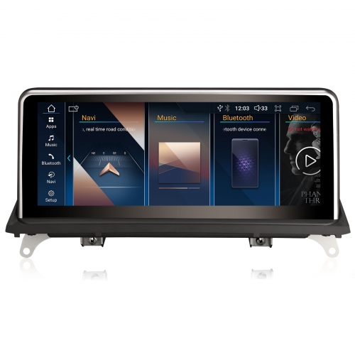 Erisin ES3370C 10.25" Android 14 Autoradio Bluetooth GPS Navi für BMW X5 E70 X6 E71 2008-2010 CCC System CarPlay Android Auto Wifi 4G Canbus iDrive
