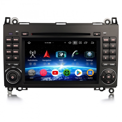 Erisin ES6572B 7" Android 14 Autoradio GPS Navigation Für Mercedes A/B Klasse W169 W245 Sprinter Viano VW Crafter CarPlay Android Auto DAB+ CD DVD