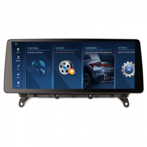 Erisin ES4725N 12.3" BMW F25 X3 F26 X4 NBT System Qualcomm 8GB+128GB Android 14 Autoradio GPS Navi CarPlay Android Auto DAB+ DSP Canbus
