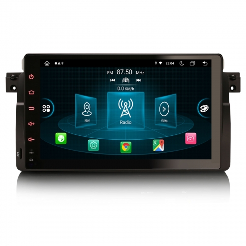 Erisin ES8996B 9" Android 14 Autoradio GPS Navigation Für BMW 3er E46 320i 325d 328i M3 Rover 75 MG ZT CarPlay Android Auto Bluetooth 5.0 DAB+
