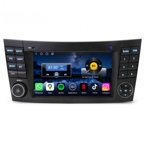 Erisin ES6681E 7 Zoll Qualcomm 8-Kern Android 14 Autoradio Für Mercedes E Klasse W211 CLS Klasse W219 GPS Navi CarPlay Android Auto