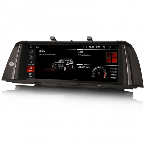 Erisin ES3310N 10.25" Android 14 Autoradio Bluetooth GPS Navi for BMW 5 Series F10 F11 (2013-2016) NBT System CarPlay Android Auto Wifi 4G Canbus iDri