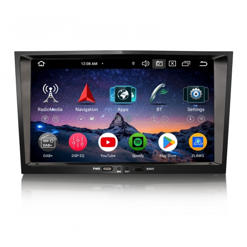 Erisin ES5508P 8" Android 16 Autoradio Bluetooth GPS Navi CarPlay Android Auto Für Opel Aastra H Corsa C/D Antara Combo Meriva Zafira Vectra Signum