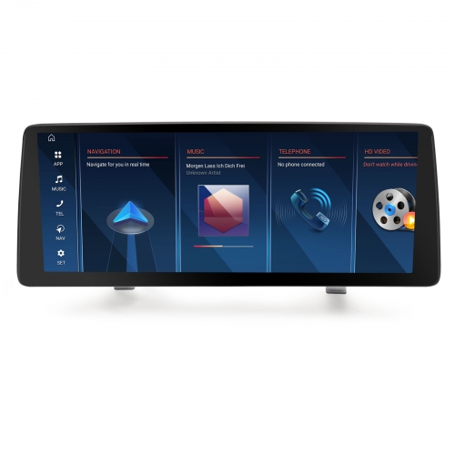 Erisin ES4760C 12.3" Qualcomm Android 16 Autoradio GPS Navi für BMW 5er E60 E61 (2005-2008) CCC System CarPlay Android Auto DAB+ DSP Wifi Canbus SWC