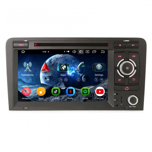 Erisin ES6527A 7 Zoll Android 16 Autoradio GPS Navigation Für AUDI A3 S3 RS3 RNSE-PU CarPlay Android Auto DAB+ Canbus DSP IPS Touchscreen