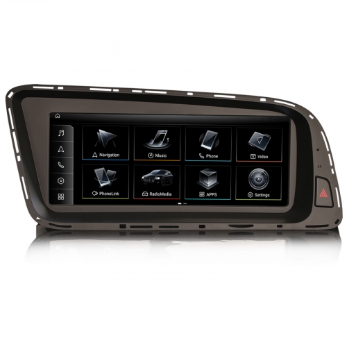 Erisin ES3905QL 8,8 Inch Android 16 Autoradio GPS Navigation For Audi Q5 2009-2016 CarPlay Android Auto Bluetooth 5.1 DSP Wifi 4G Canbus OEM MMI