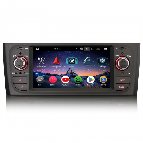 Erisin ES6523L Android 16 Autoradio GPS Navigation Für Fiat Grande Punto Linea CarPlay Android Auto DAB+ OBD2 RDS Canbus Lenkradsteuerung
