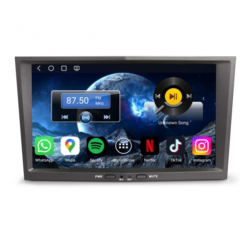 Erisin ES6608PG 8 Zoll 4GB+64GB Android 14 Autoradio GPS Navigation Für Opel Corsa D Astra H Corsa C Antara Zafira Signum Vectra Vivaro Combo CarPlay