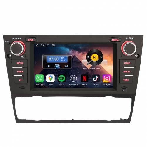 Erisin ES6667B 7 Zoll Qualcomm Android 14 Autoradio mit GPS Navi für BMW 3er E90 E91 E92 E93 M3 CarPlay Android Auto DAB+ Canbus SWC