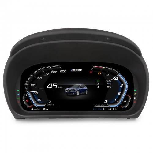 Erisin ES4890T 10 Zoll HD Digitaltacho Kombiinstrument für BMW E90 E91 E92 E93 2005–2012, LCD Tachometer mit 7-UI Lenkradsteuerung LINUX 4 Kern
