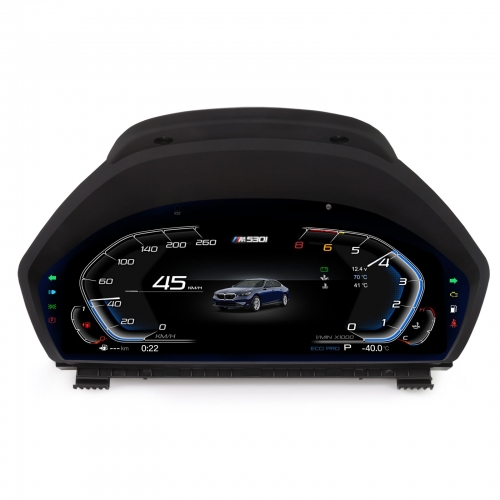 Erisin ES4803T 12,3'' HD Digitales Kombiinstrument für BMW 3er F30 F31 F34, 4er F32 F33 F36, LCD Tachometer mit 7 UI, Lenkradsteuerung, Fahrzeugdaten