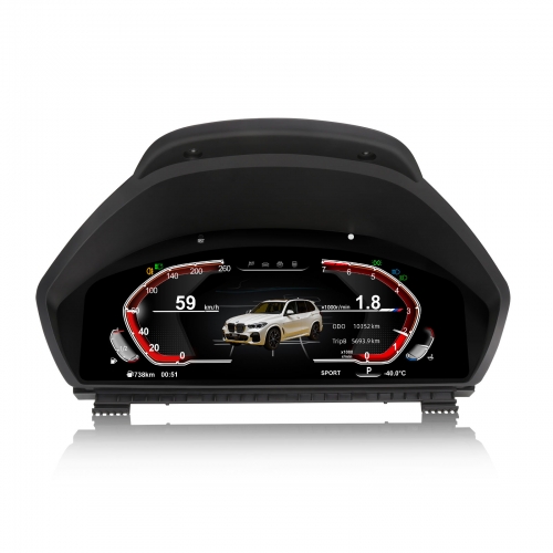 Erisin ES4813B 12,3 Zoll HD Digitales Kombiinstrument für BMW F30 F31 GT F34 F32 F33 F36 LCD Tachometer mit 5-UI, Fahrzeugdaten, Lenkradsteuerung