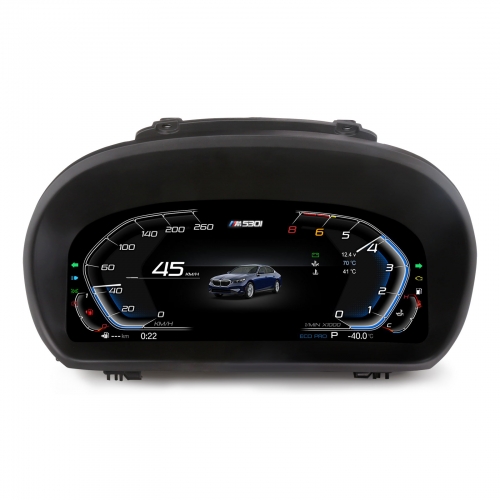 Erisin ES4887T 10'' HD Digitales Kombiinstrument für BMW 1er E81 E82 E87 E88 CCC/CIC-System, LCD Armaturenbrett Tachometer mit 7 UI, Lenkradsteuerung