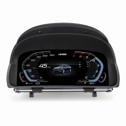 Erisin ES4884T 10'' HD Digitales Kombiinstrument für BMW X1 E84 2006-2015 CCC/CIC System, LCD Armaturenbrett Tachometer mit 7 UI, Lenkradsteuerung