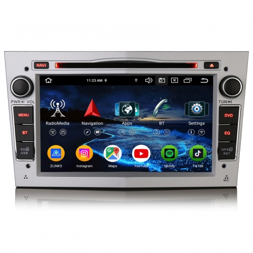Erisin ES6560PS 7 Inch Android 16 Autoradio GPS Navigation CD DVD For Opel Astra H Corsa C/D Signum Meriva Zafira CarPlay Android Auto DAB+