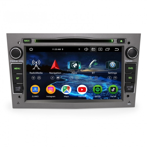 Erisin ES9160PG 7" Android 16 Autoradio mit CD Player GPS Navigation für Opel Astra H Corsa C/D Zafira Vectra Meriva Antara Vivaro Combo CarPlay Andro