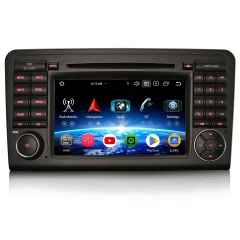 Erisin ES9183L 7 Zoll Android 16 Autoradio mit CD Player GPS Navigation für Mercedes ML W164 GL X164 CarPlay Android Auto DAB+ Lenkradsteuerung