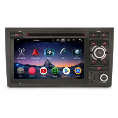 Erisin ES9128A 7 Zoll Android 16 Autoradio CarPlay mit CD Player für Audi A4 S4 RS4 B9 B7 Seat Exeo GPS Navigation Android Auto DAB+ Lenkradsteuerung 