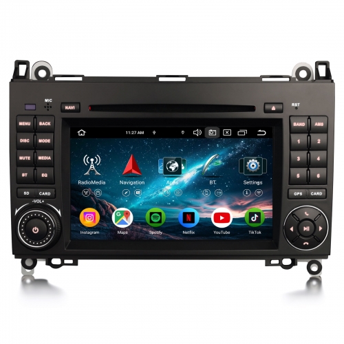 Erisin ES9172B 8-Core 8GB+128GB Android 16 Autoradio CarPlay GPS Navi for Mercedes A Class W169 B Class W245 Sprinter Viano VW Crafter Android Auto DA